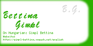 bettina gimpl business card